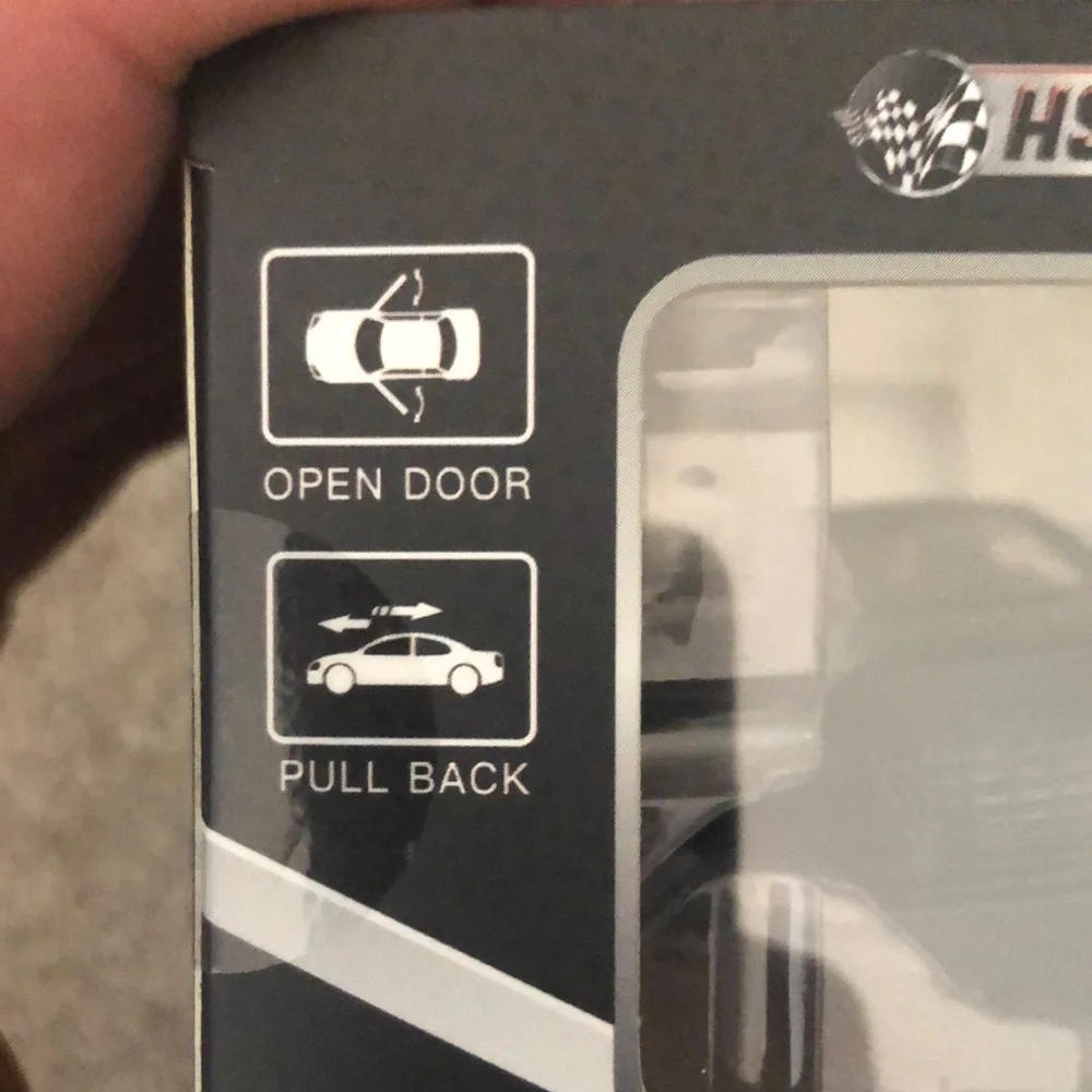 Black Die-Cast Sports Car 1:36 Model